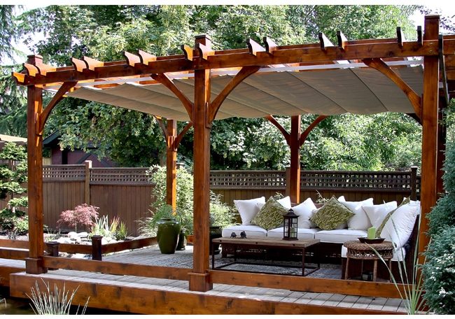 pergola living area