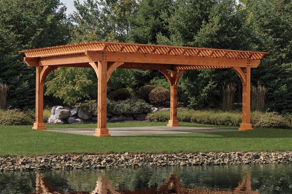 wooden pergola